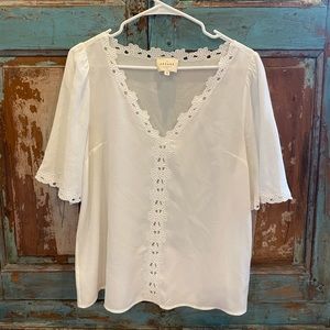 Sezane Ivory Blouse